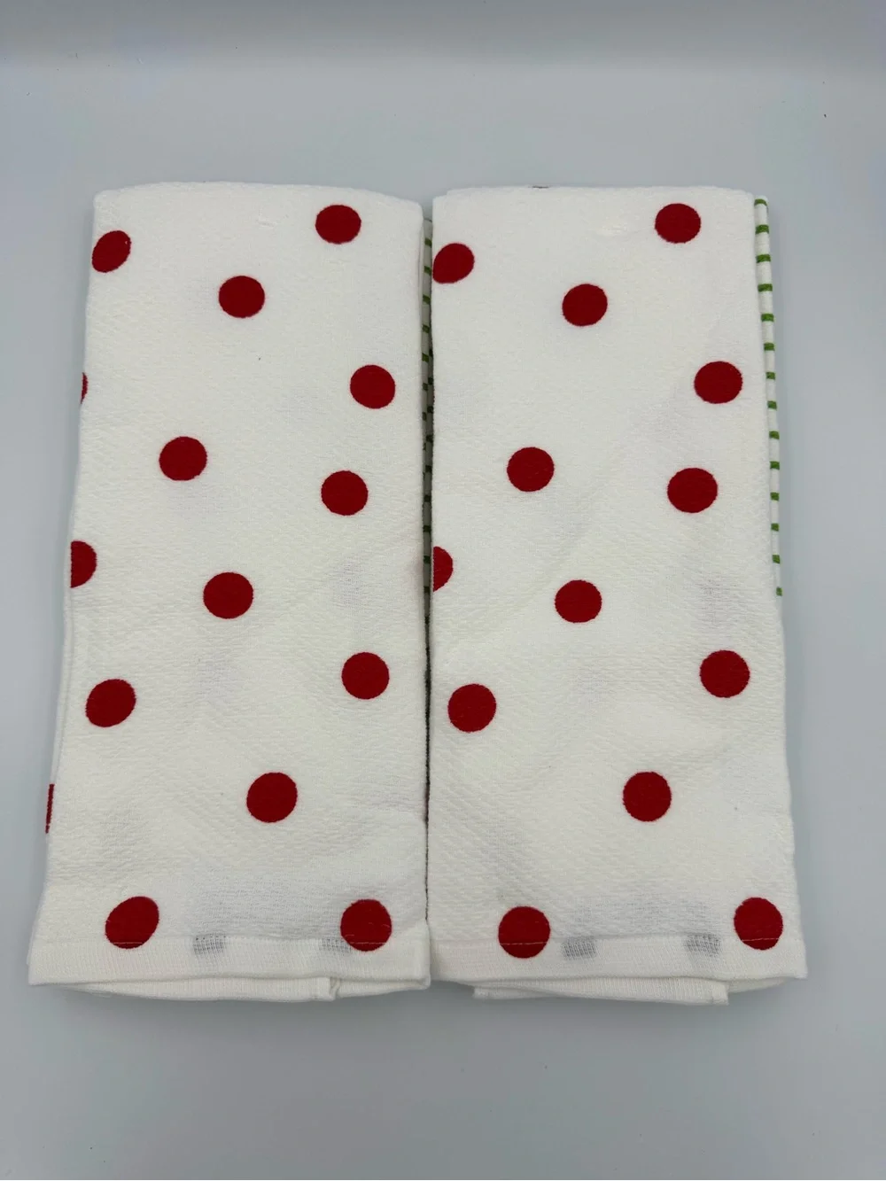 Kate Spade New York Cherry Kitchen Towels Set 4 Striped Polka‎ Dot NWT